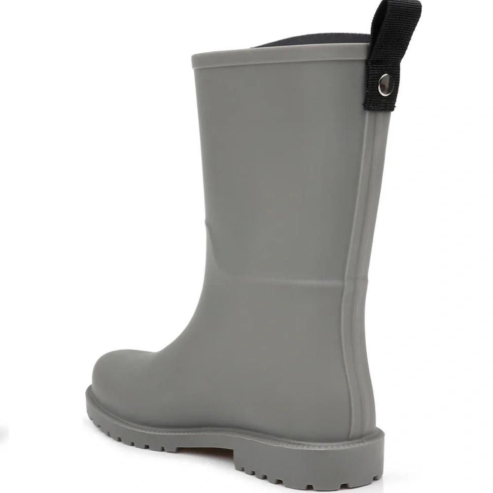 Anthropologie Splendid Priscilla Women’s Grey Matte Rain Boots Grey Size 6 NIB